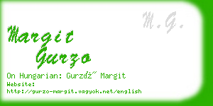 margit gurzo business card